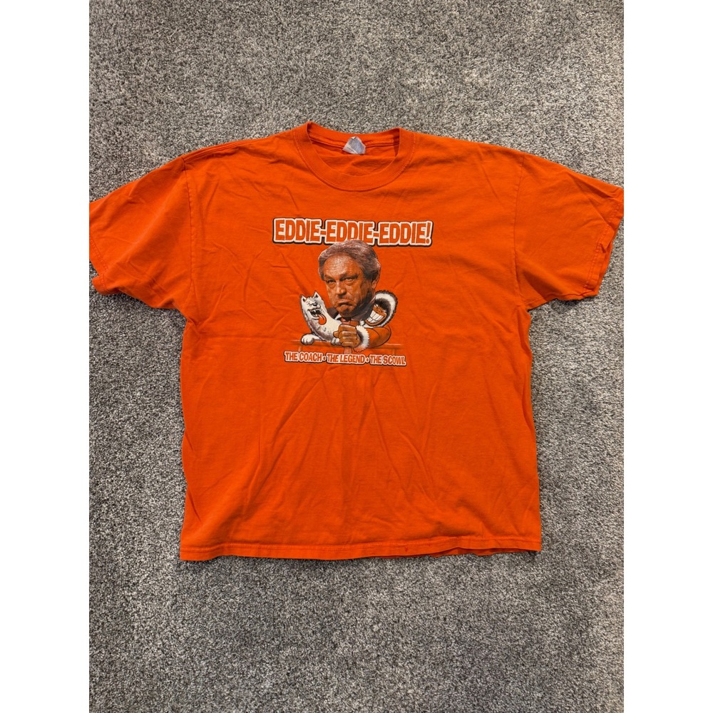 VTG‎ OSU T-Shirt Mens XL Orange Eddie Sutton The Coach The Legend The Scowl